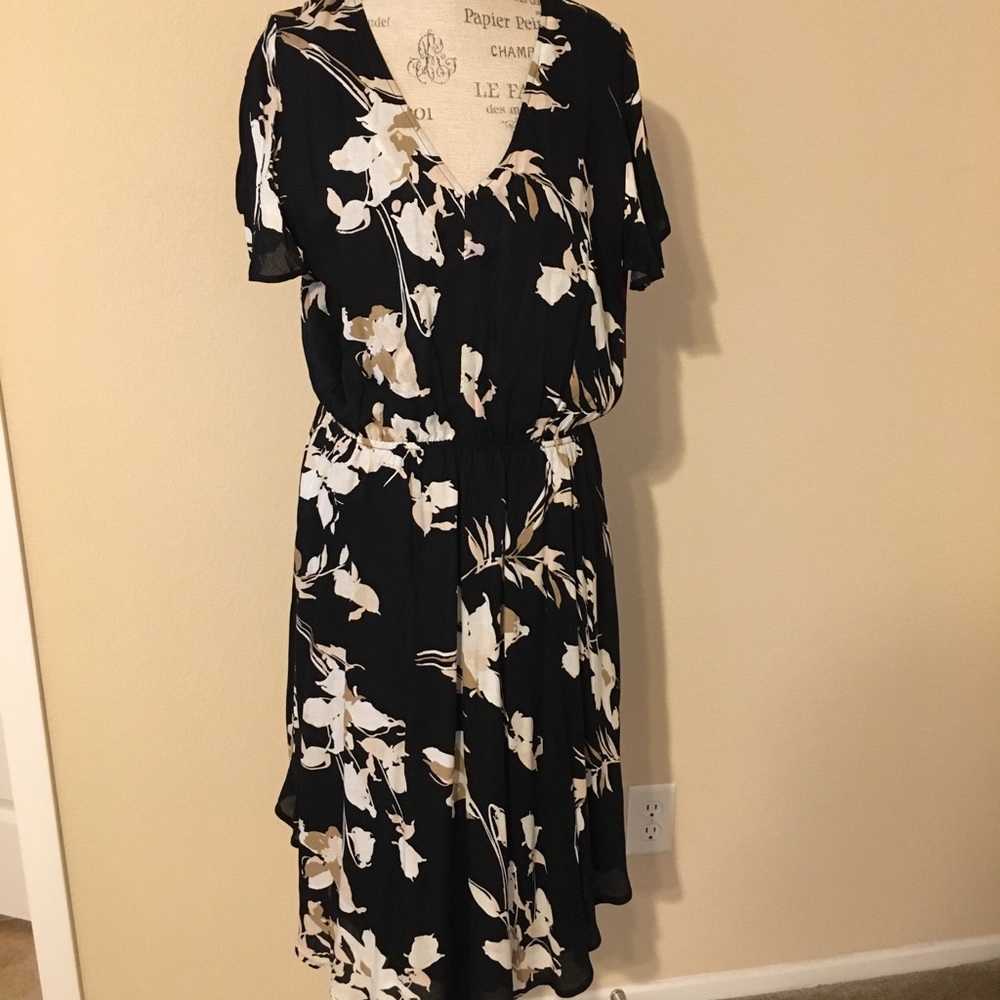 Brand New Merona Black Floral Dress